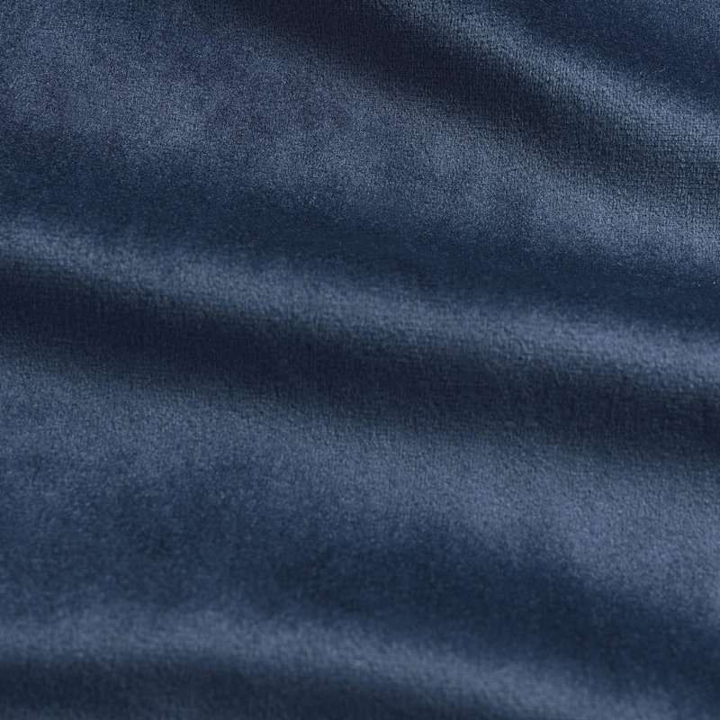 Basic Deluxe Velvet Room Darkening Curtain Pair - 2 Panels Window Curtains, Deep Cobalt Blue, 50" W x 96" L
