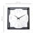 Analog Metal Electric Tabletop Clock White