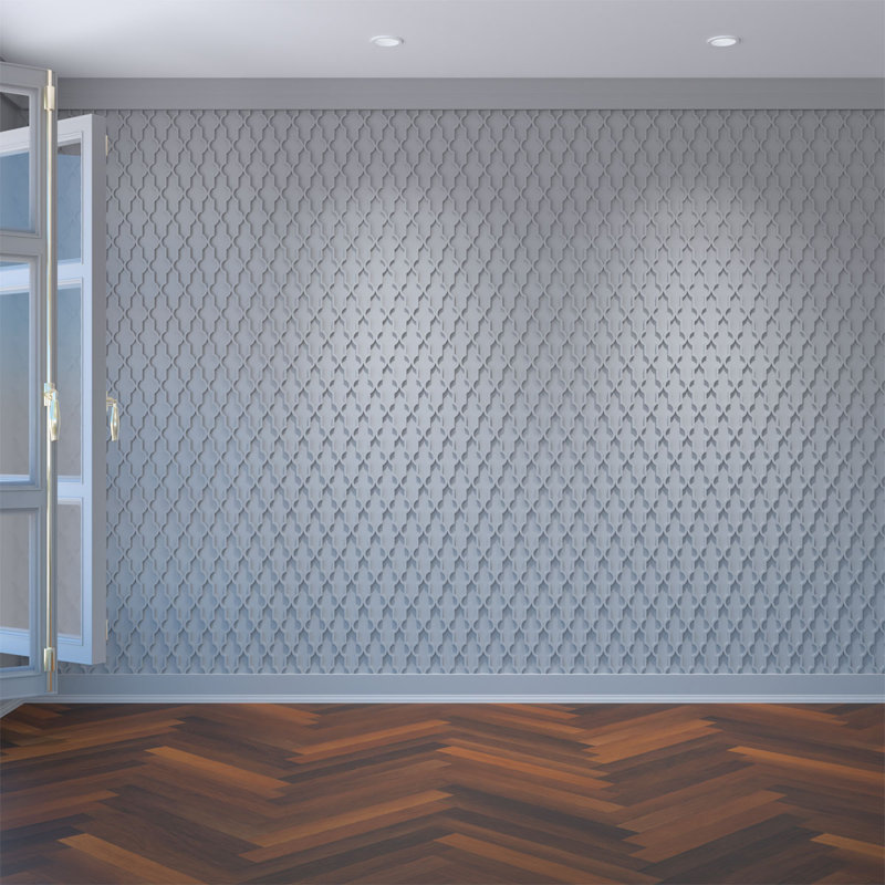 Medium Gray PVC Decorative Fretwork Wall Panels