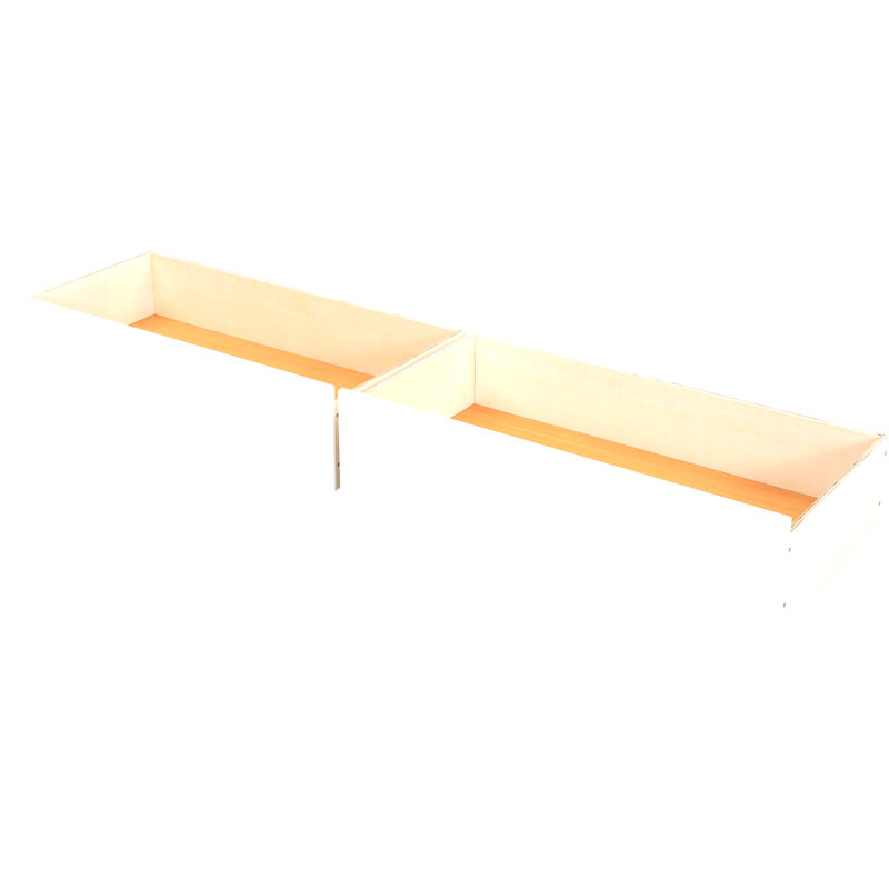 Lit superposé simple au-dessus de simple avec tiroirs, lits convertibles, Lit double, Blanc