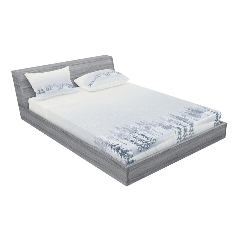 Microfiber Sheet Set, Queen Sheet Set with Fitted Sheet