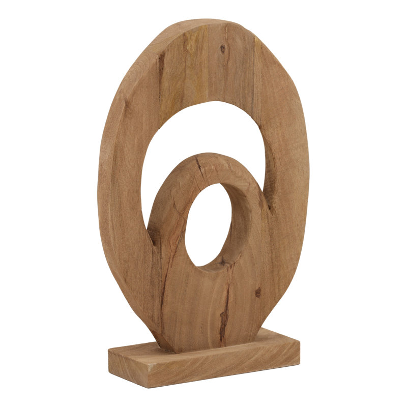 Sculpture Hespera brun clair, 24'' H X 15.5'' W X 5.5'' D