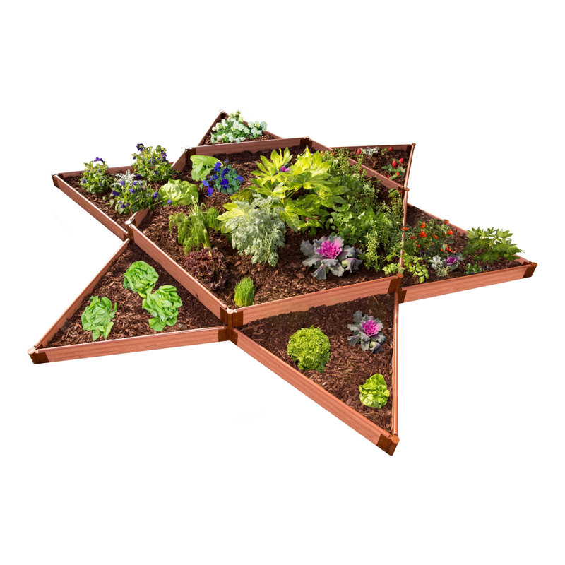 Lit de jardin surélevé en composite 12 pi x 12 pi