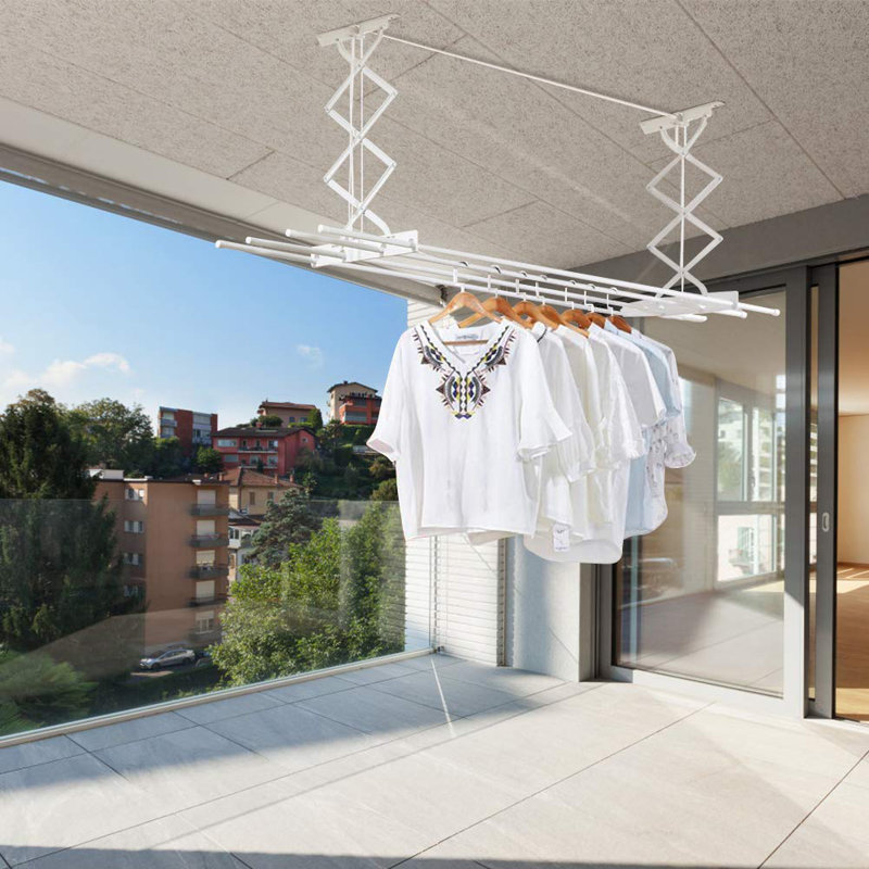 Adjustable Wall Mounted Clothes Rack