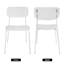 Chaise de salle à manger de patio moderne intérieur / extérieur - polypropylène durable, conception résistante aux intempéries-100937360