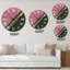 Vue aérienne du lac Rose - horloge murale traditionnelle-59913319