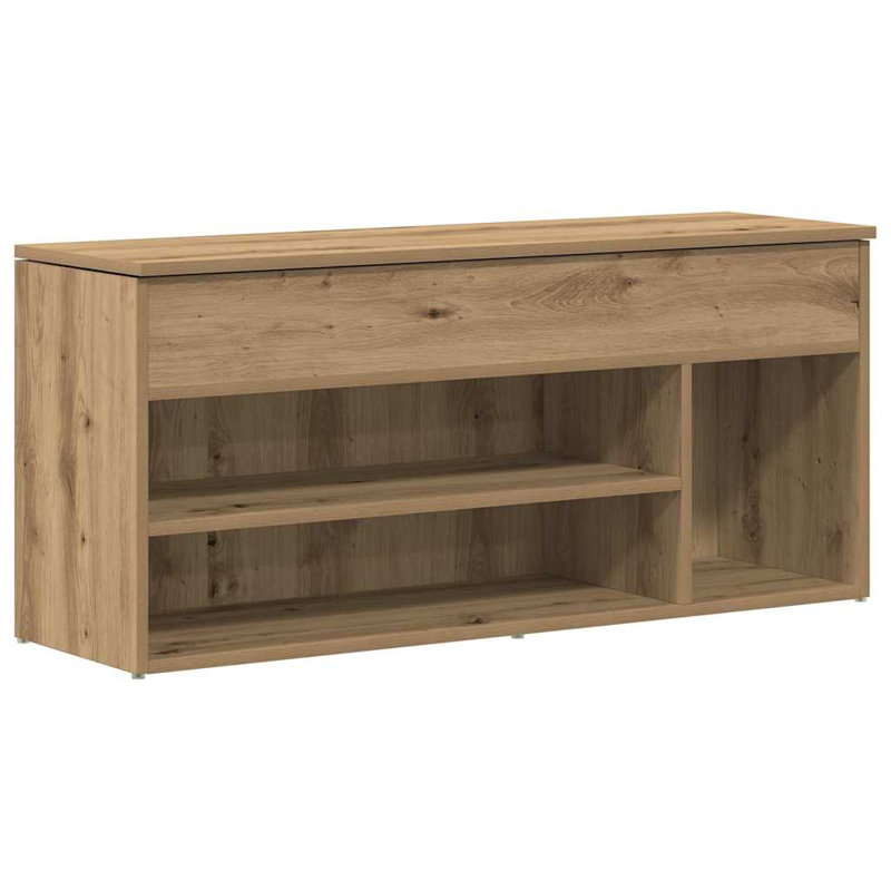 Shoe Bench 102X30.5X45 Cm Engineered Wood, Artisan Oak