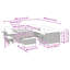 289cm Wide Patio Sofa with Cushions