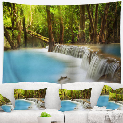 Photographie huai mae kamin cascade tapisserie