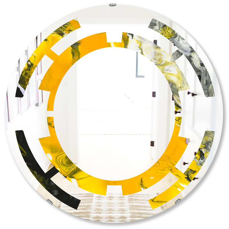 Miroir mural sans cadre 3 espaces en marbre, H 31,5 po x l po