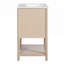 Meuble-lavabo élégant de style français avec lavabo en céramique, porte à fermeture douce et conception compacte pour les petits espaces