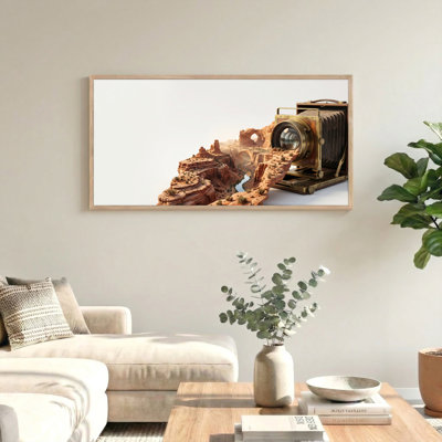 Caméra paysage, art mural sur toile, ensemble de 1