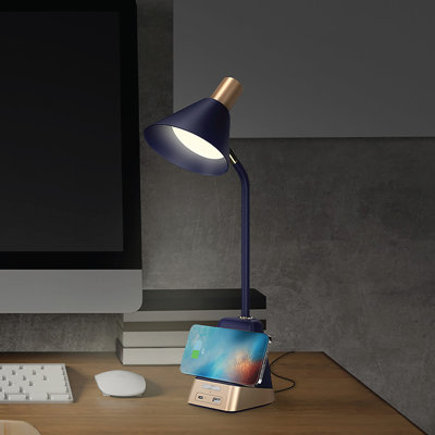  Lampe de bureau à DEL sans fil James Anodized