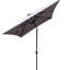 Parasol rectangulaire solaire pour terrasse 10 pi x 6,5 pi Auvent à eau, 40+, bouton-poussoir inclinable, manivelle pour jardin et piscine 10 x 6,5 pi avec éclairage. Protection contre la décoloration, système facile et inclinable-115745560-137939180