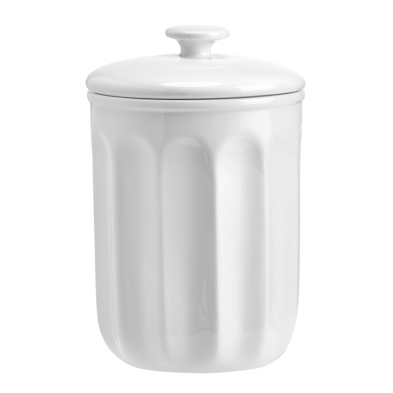 Fitz And Floyd Everyday White Vintage Canister Set, 3 Piece