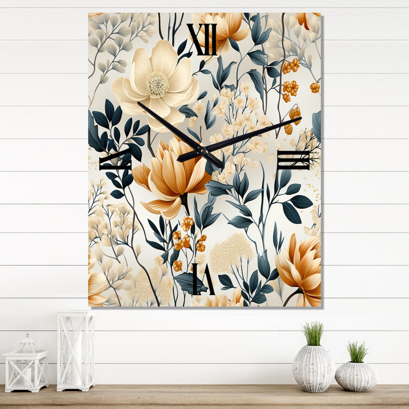 Janaisia - Horloge murale moderne bohémienne et éclectique, Grand