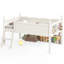Lits pour enfants peu encombrants avec rangement, lit mezzanine simple en bois aggloméré, chambre d'enfant moderne