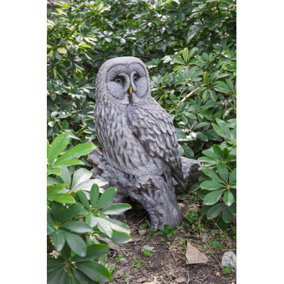 Owl on Stump Statue