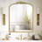 Kiany Metal Arched Mirror Vintage Mirror with Ornate Frame-668868099-658924789