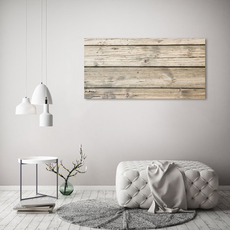 Wooden Background - No Frame Print on Canvas