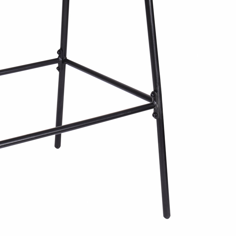 Tabouret de bar d'extérieur en métal Ladd, Marron clair