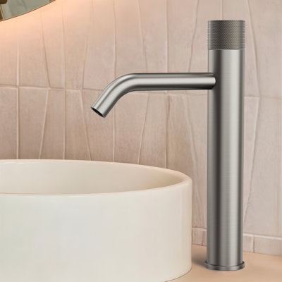 Single Hole Bathroom Vessel Faucet, Single Handle Bathroom Vessel Sink Faucet with Drain Assembly
