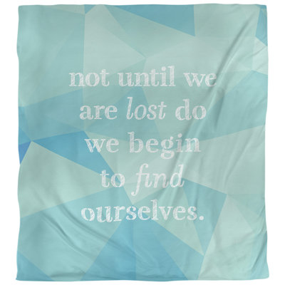 Housse de couette simple Find Yourself Quote