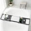 Plateau de baignoire noir en bambou