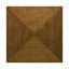 Table basse carrée en bois brun noyer