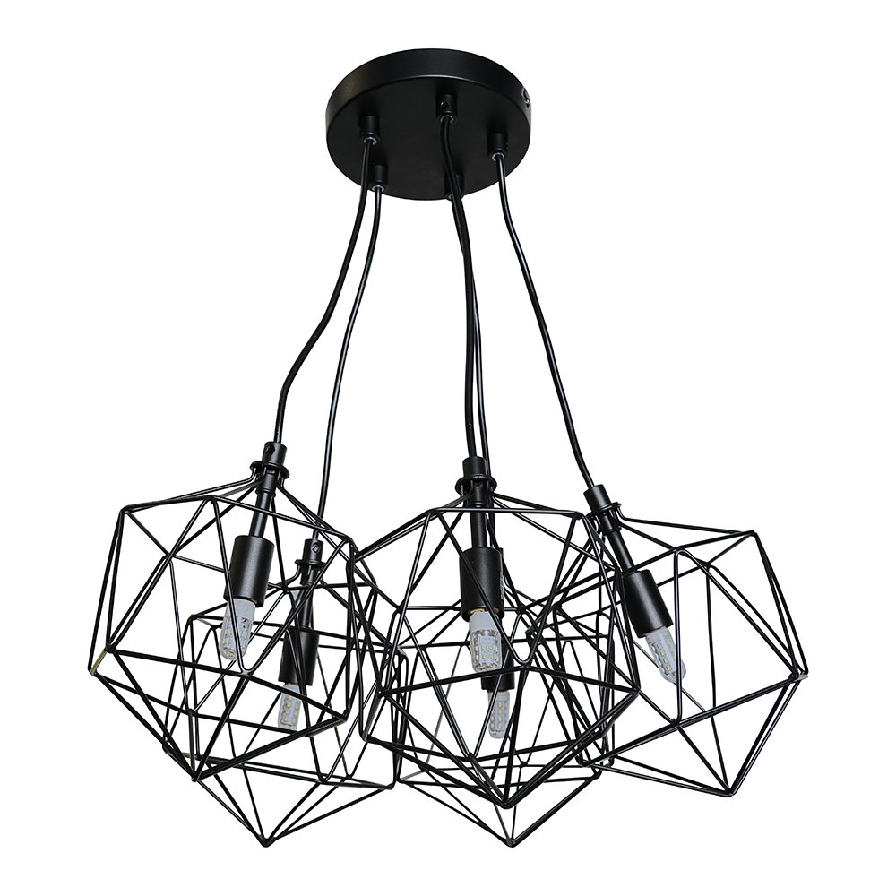 Bludovice 5-Light Cluster Geometric Pendant