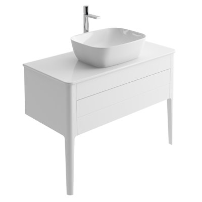 Senah 100cm Wall Mounting Vanity Unit Base