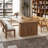 Brown Rectangular Solid Wood desk-1558978233