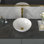 Petit lavabo de salle de bain rond 13 po x 13 po L 13 po x 13 po 