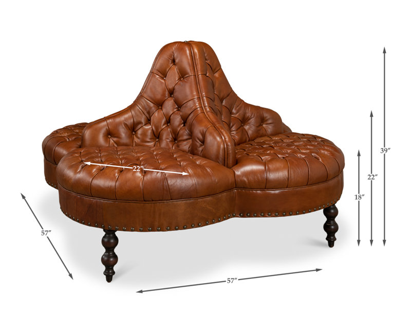 Sofa, Dark Brown