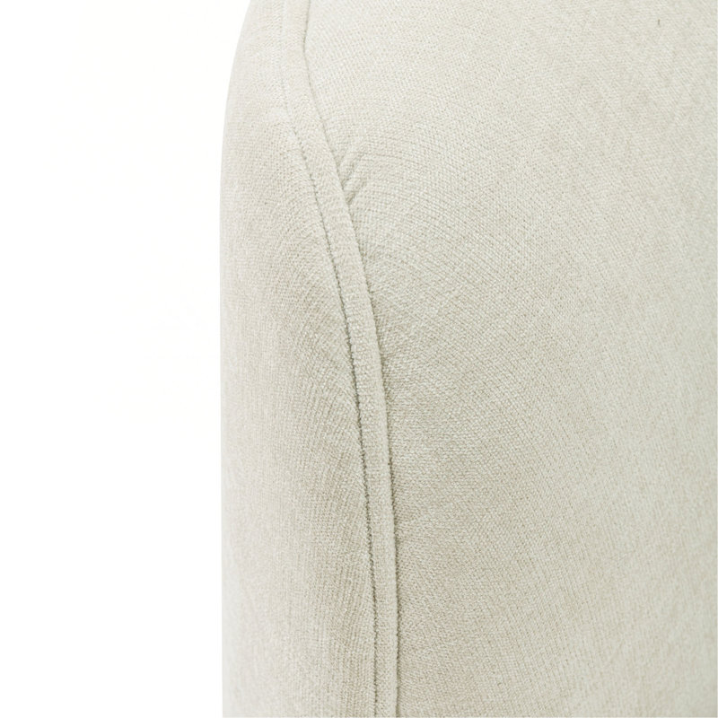 Canapé modulaire 132 po en chenille, Ivoire ivoire