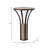 Elegant 24-inch Alford Marble Top Table Bronze Iron Frame, Luxurious Accent Furniture