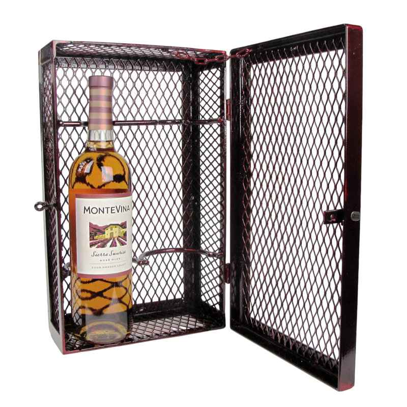 Mesh Two-Bottle Wine Box, Merlot