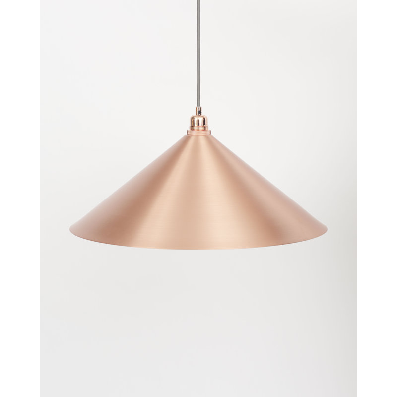 Cone Shade, Copper, 7.5" H x 20.5" W x 20.5" D