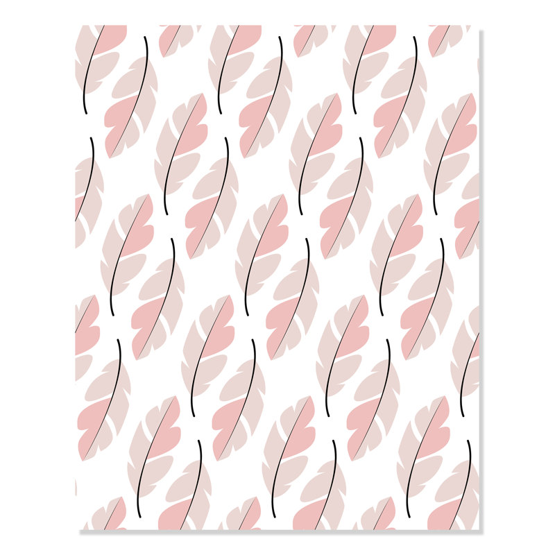 Panneau de papier peint adhésif Ciree Oh So Soft Feathers, L 4 po x l 24 po