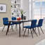 Chaise d'appoint rembourrée en velours Girton-885654610