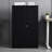 Adjustable Dividers Folding Storage Cabinet, Locking Doors, Spring Loaded Door Black Metal Storage, Shelf, Exquisite Locks, , Easy To Assemble-756189339