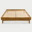 Lit plateforme Coraline en bois robuste, cadre de lit moderne sans tête de lit, supporte jusqu'à 800 lb-170709143-170709139