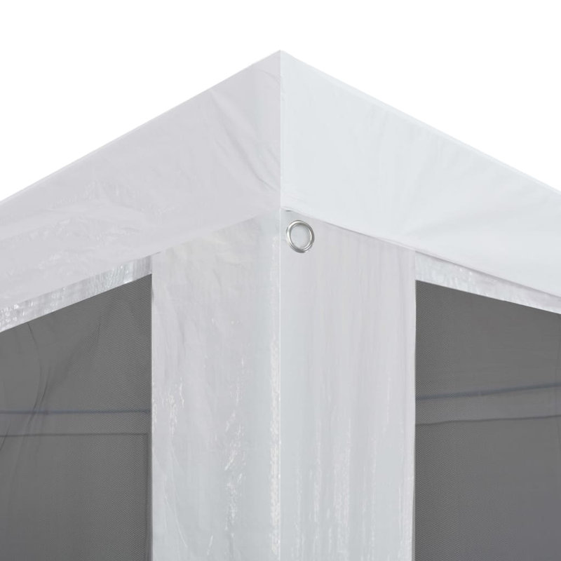 Tente de réception avec 4 murs latéraux en filet 9,8 x 9,8 pi