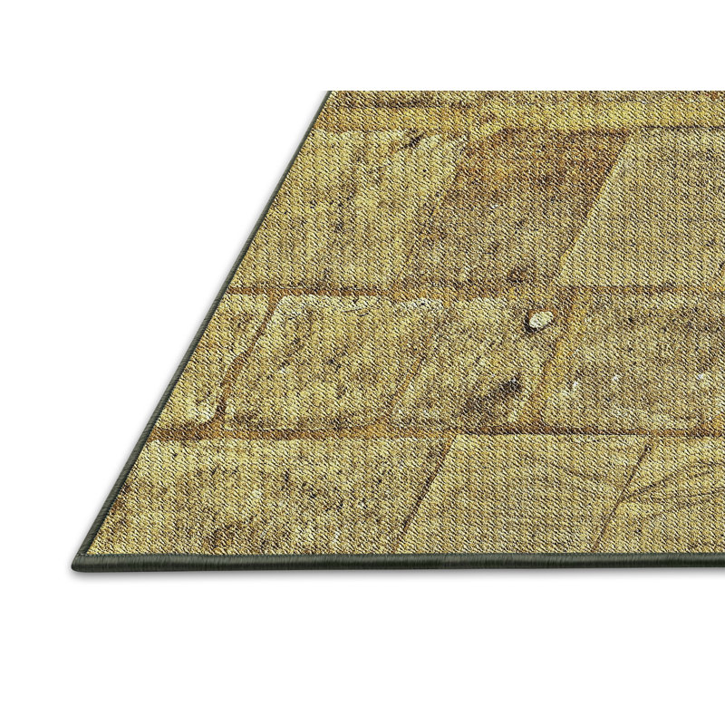 Tapis beige/bleu, Rectangle 3 pi x 5 pi