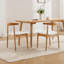 Chaises de salle à manger rembourrées modernes avec dossier, avec structure en bois massif, pour la salle à manger / salon-713980032