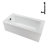 Streamline 60 in. x 30 in. Acrylic Left-Hand Drain Alcove Bathtub in Glossy White With External Drain-101699312
