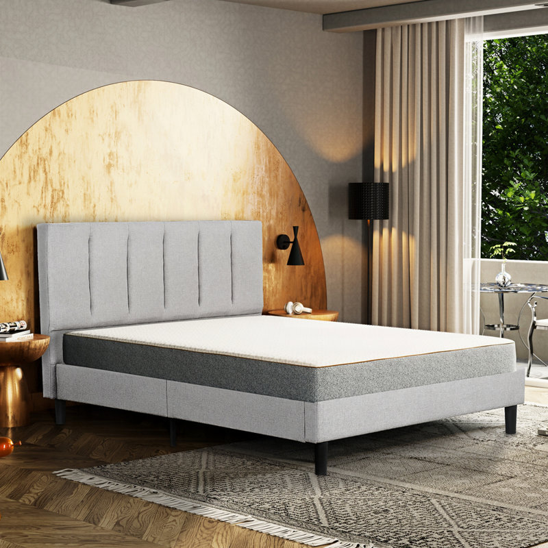 Upholstered Platform Bed Frame, Full