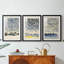 ABSTRACT Series DLxxvii - Impression encadrée sur mesure de qualité supérieure - 3 pièces-963240090-963240091