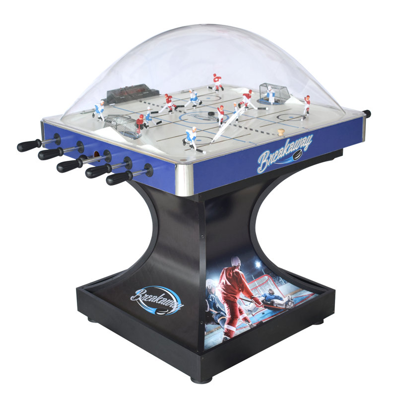 Breakaway 45" Blue Polycarbonate Dome Hockey Table with LED Scoring