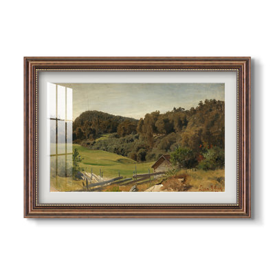 Paysage à Ljan, 1858-Hans Gude-Impression encadrée personnalisée